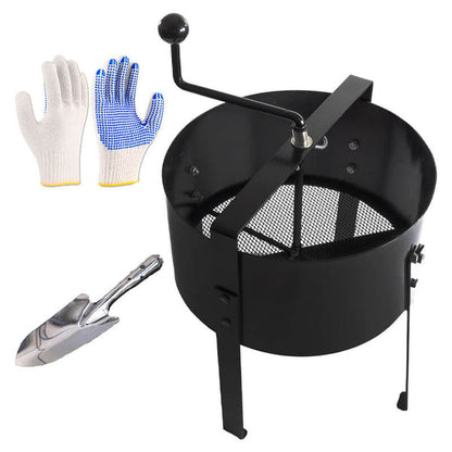 Rotating Soil and Compost Sifter with Metal Frame – Ergonomic Design