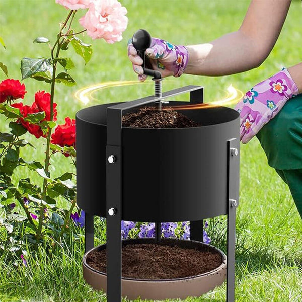 Rotating Soil and Compost Sifter with Metal Frame – Ergonomic Design