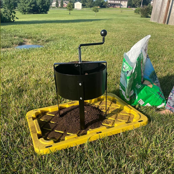 Rotating Soil and Compost Sifter with Metal Frame – Ergonomic Design