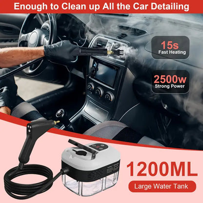 2500W Multi-Purpose Steam Cleaner with Protective Gloves