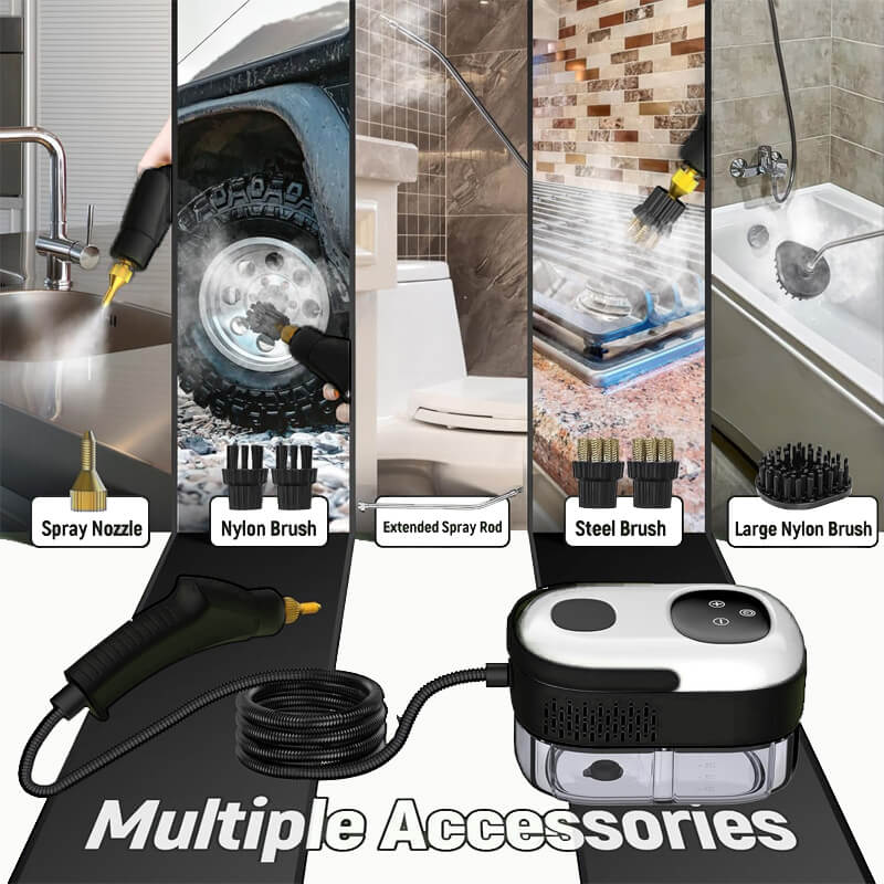 2500W Multi-Purpose Steam Cleaner with Protective Gloves