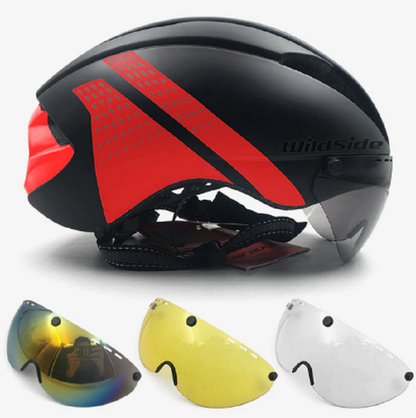 Lightweight Bicycle Helmet with Visor - Ideal for Cycling
