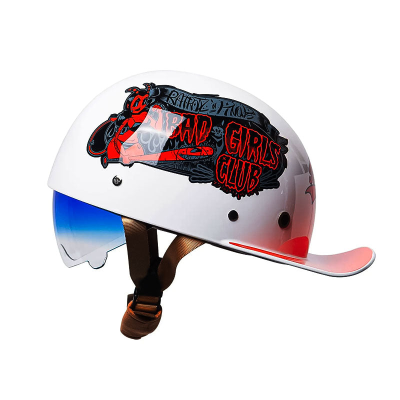 Motorcycle Baseball Helmet - DOT Certified