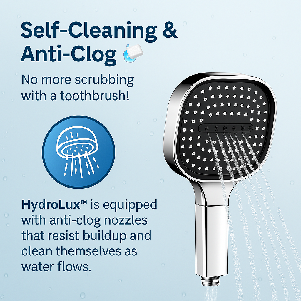 High-Pressure Showerhead with Turbo Technology & Advanced Filtration