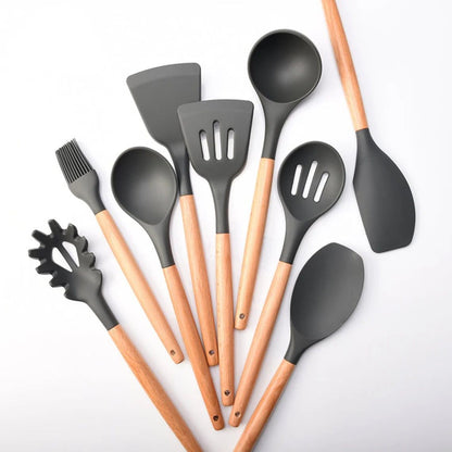9 Piece Silicone Cooking Tools Set