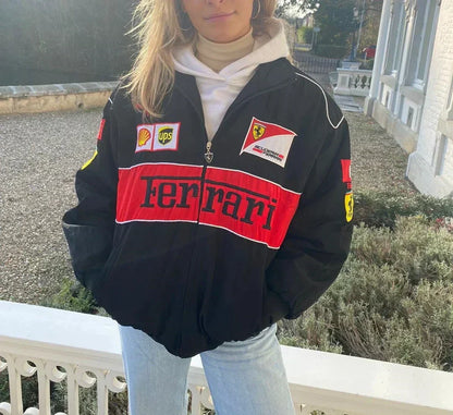 Unisex Vintage Racer Jacket in Sporty Style with Sustainable Materials