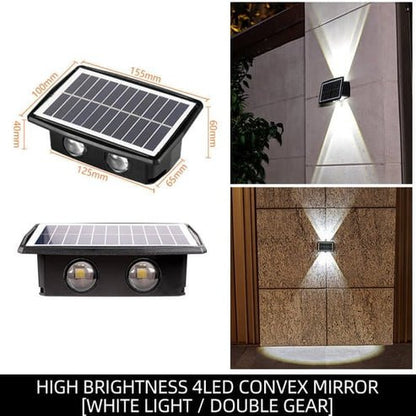 Buy One Get One Free - Solar-Powered LED Wall Light