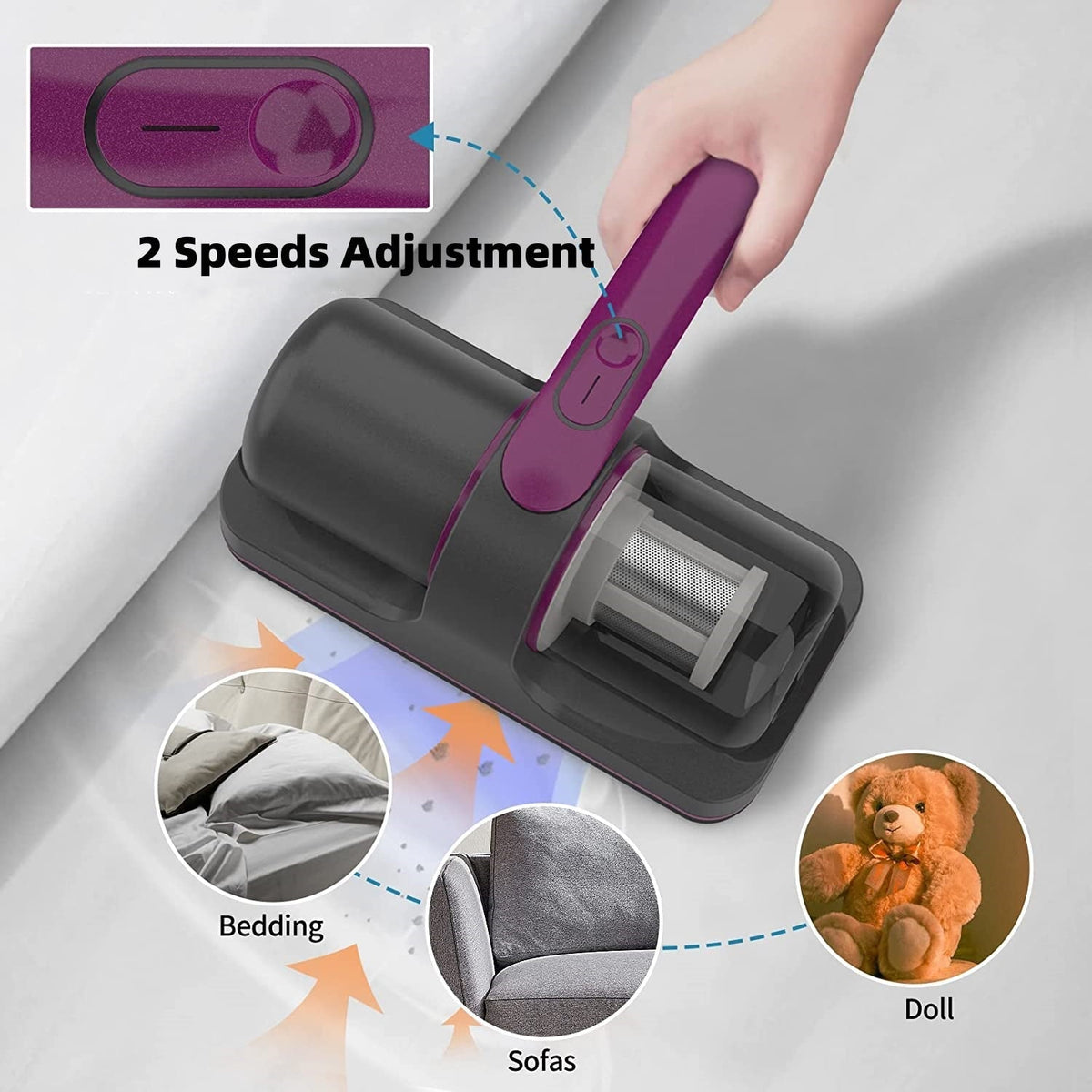 Vacuum Cleaner for Mattresses – Wireless Dust and Mite Remover
