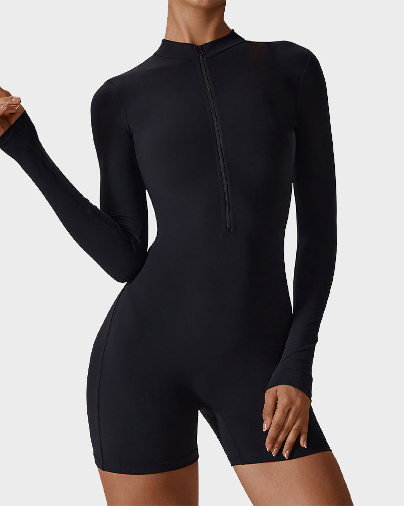 Lightweight Stylish Zip Jumpsuit Shorts | Essential for Comfort and Performance