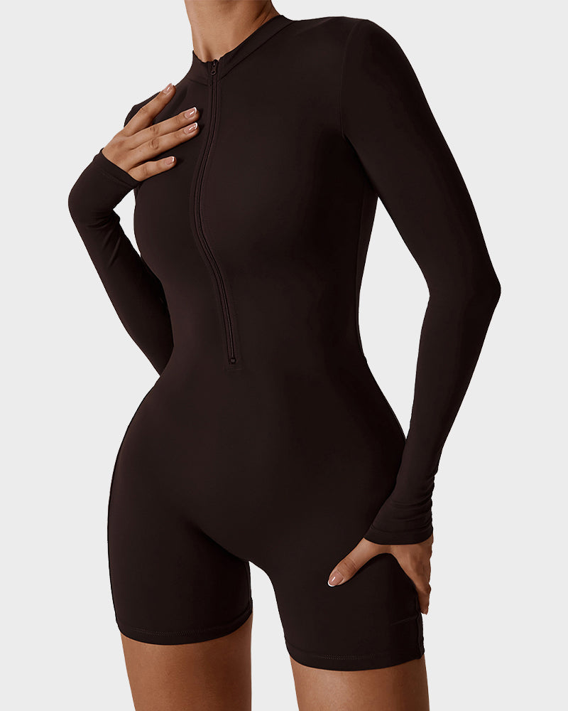 Lightweight Stylish Zip Jumpsuit Shorts | Essential for Comfort and Performance