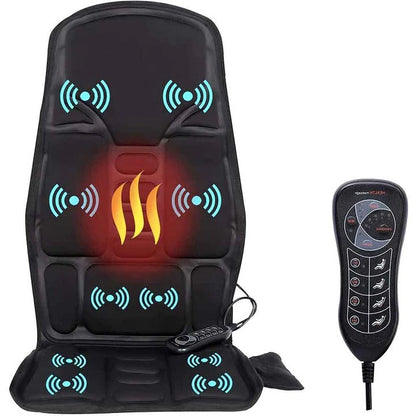 Stylish Massage Chair Cushion Featuring Heated Neck Support Pillow