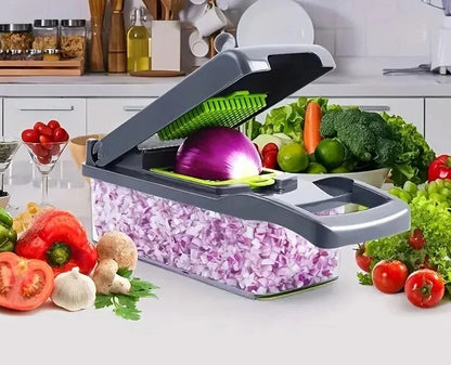 All-in-One Food Prep Tool with Chopping, Slicing & Grating