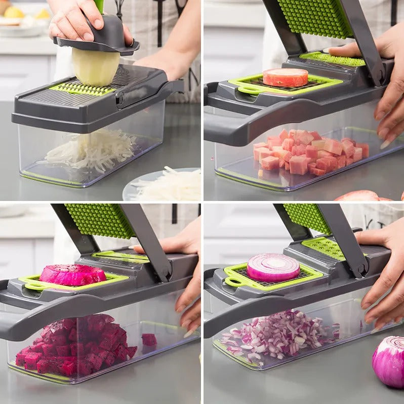 All-in-One Food Prep Tool with Chopping, Slicing & Grating