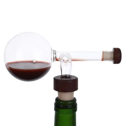 Wine Decanter with Glass Aerator for Enhanced Flavor