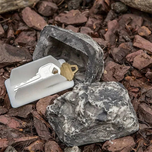 Discreet Outdoor Key Lock Box for Hidden Storage