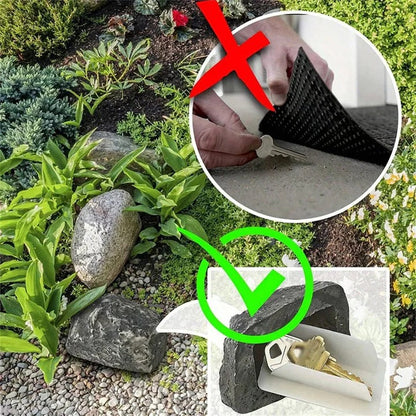 Discreet Outdoor Key Lock Box for Hidden Storage