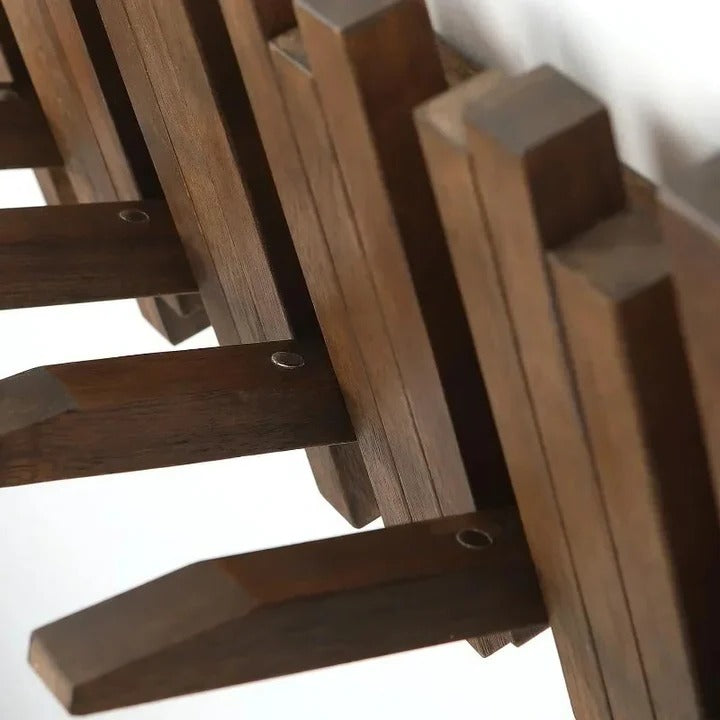 Coat Hook Rack Made from Natural Wood