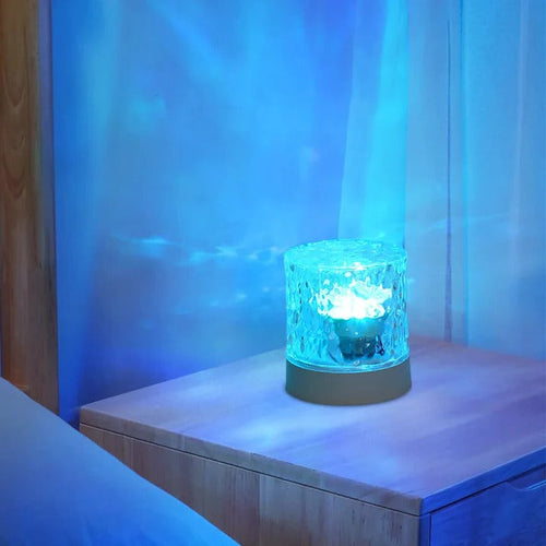 Night Light with Crystal Ripple Projector