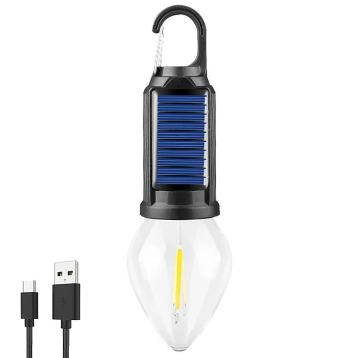 Rechargeable Solar Camping Light with Hook