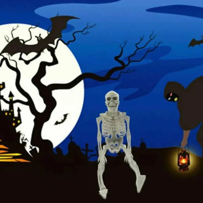Poseable Skeleton for Halloween Decor – Creepy Figure