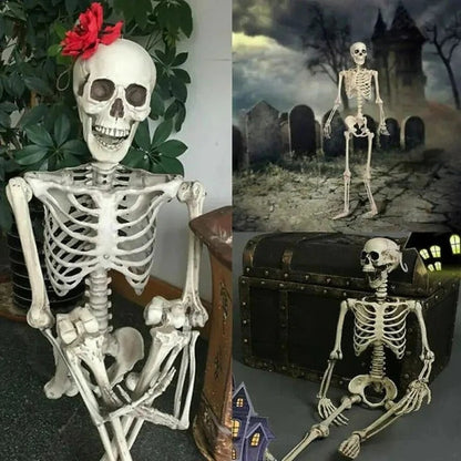 Poseable Skeleton for Halloween Decor – Creepy Figure