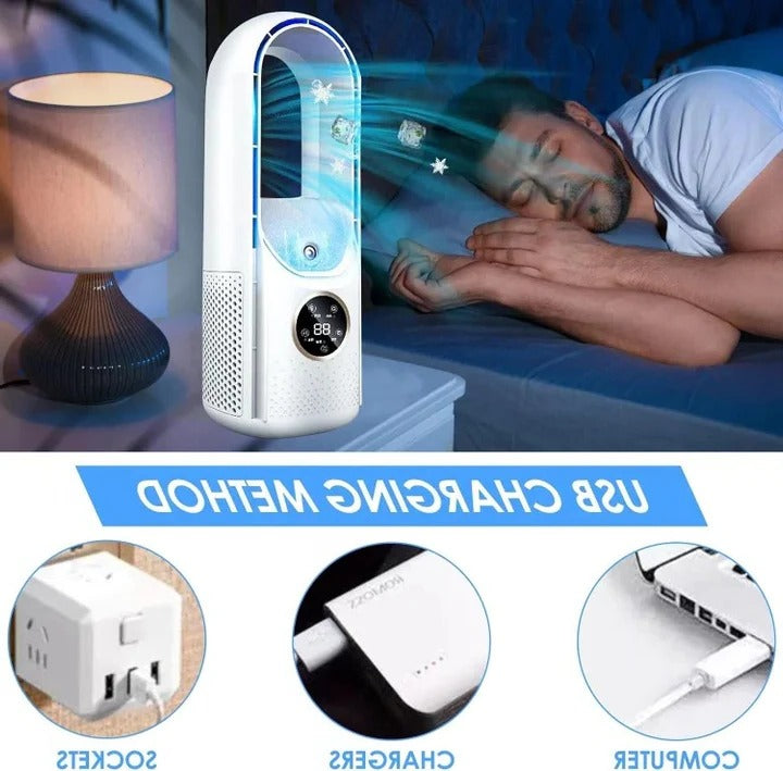 Compact Bladeless Air Cooler – Portable and Quiet Cooling Device