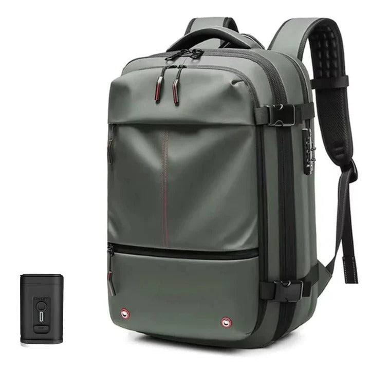Travel Backpack with Vacuum Sealing Feature