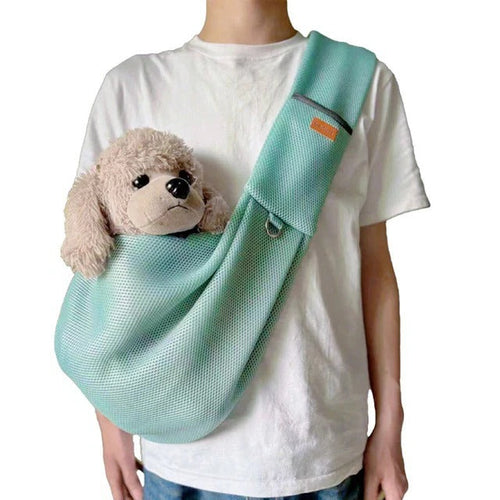 Lightweight Crossbody Dog Sling Bag - Breathable Shoulder Carrier