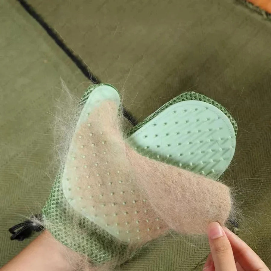 Dual Purpose Grooming Gloves for Dogs and Cats