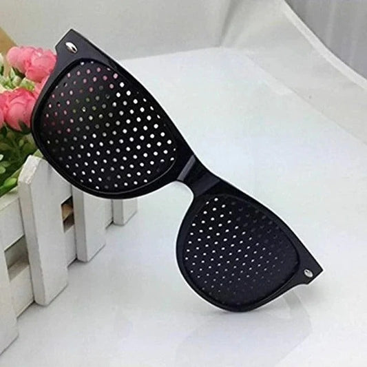 Corrective Pinhole Glasses for Vision Improvement