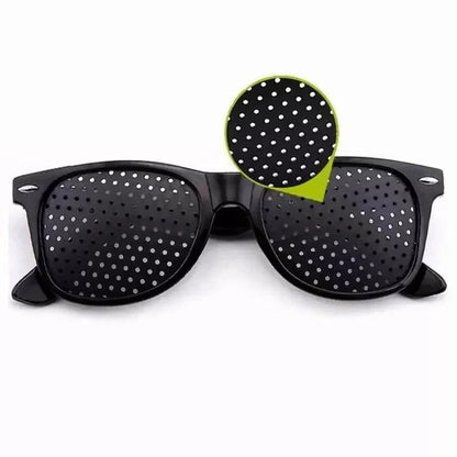 Corrective Pinhole Glasses for Vision Improvement
