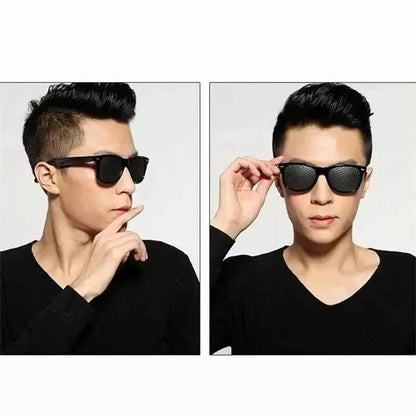 Corrective Pinhole Glasses for Vision Improvement