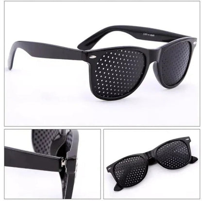 Corrective Pinhole Glasses for Vision Improvement