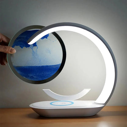 Wireless Charger 3D Sand Art Lamp