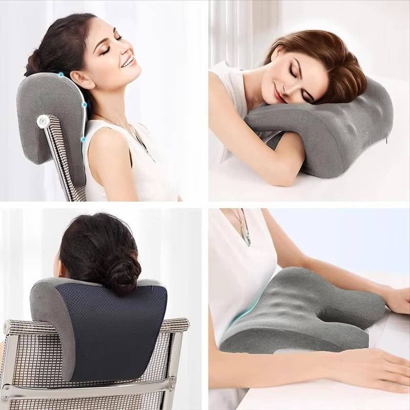 Ergonomic Neck and Head Support Cushion for Office Chairs