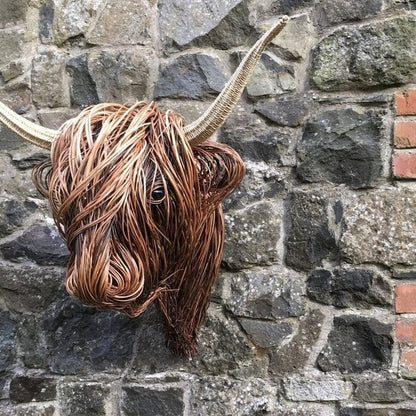 Decorative Cow Wall Art Sculpture – Mounted Design