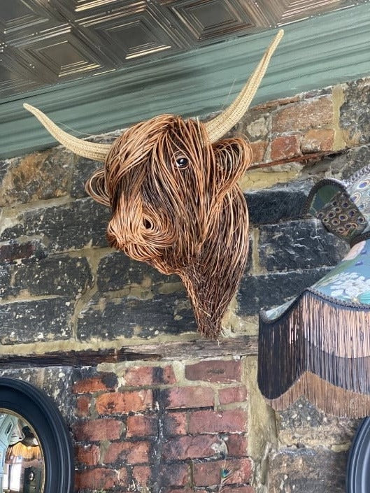 Decorative Cow Wall Art Sculpture – Mounted Design