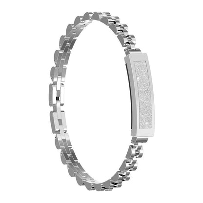 Women’s Fitness Tracker Bracelet – Chain Design with Heart Rate, Sleep, Activity Monitoring