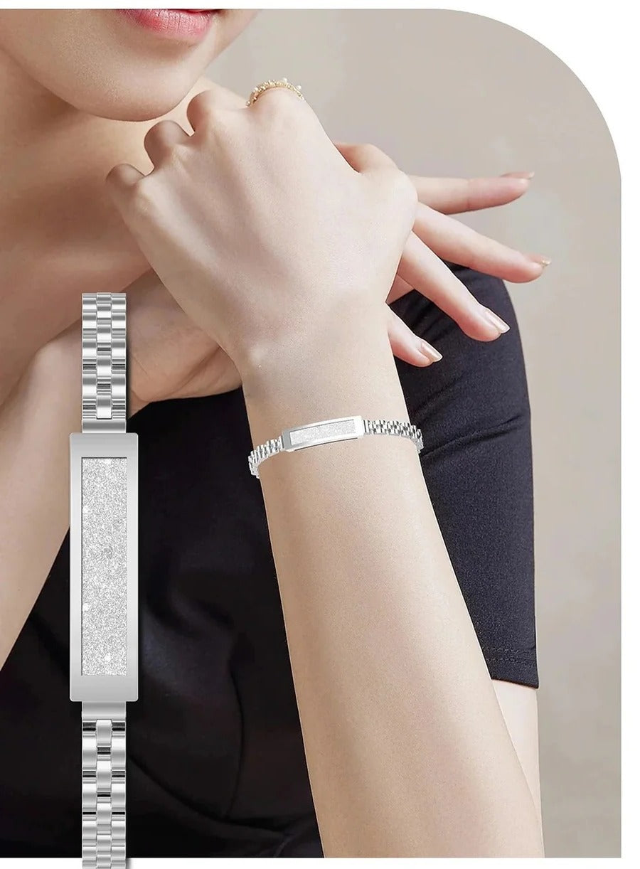 Women’s Fitness Tracker Bracelet – Chain Design with Heart Rate, Sleep, Activity Monitoring