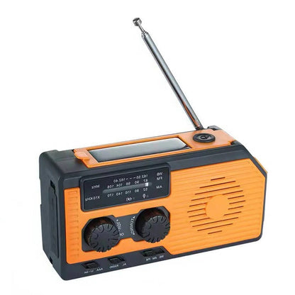 Emergency Radio with Hand Crank and Solar Power