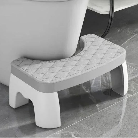 Ergonomic Toilet Stool with Non-Slip Surface – Compact and Sturdy PP Plastic