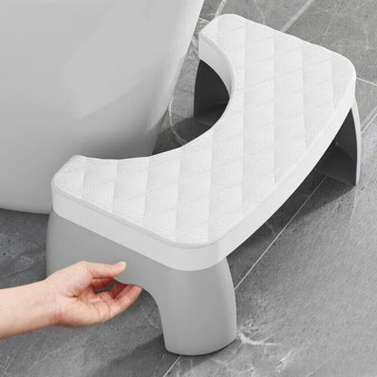 Ergonomic Toilet Stool with Non-Slip Surface – Compact and Sturdy PP Plastic