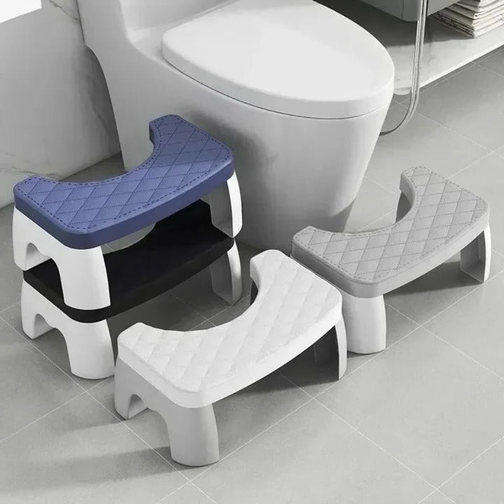 Ergonomic Toilet Stool with Non-Slip Surface – Compact and Sturdy PP Plastic