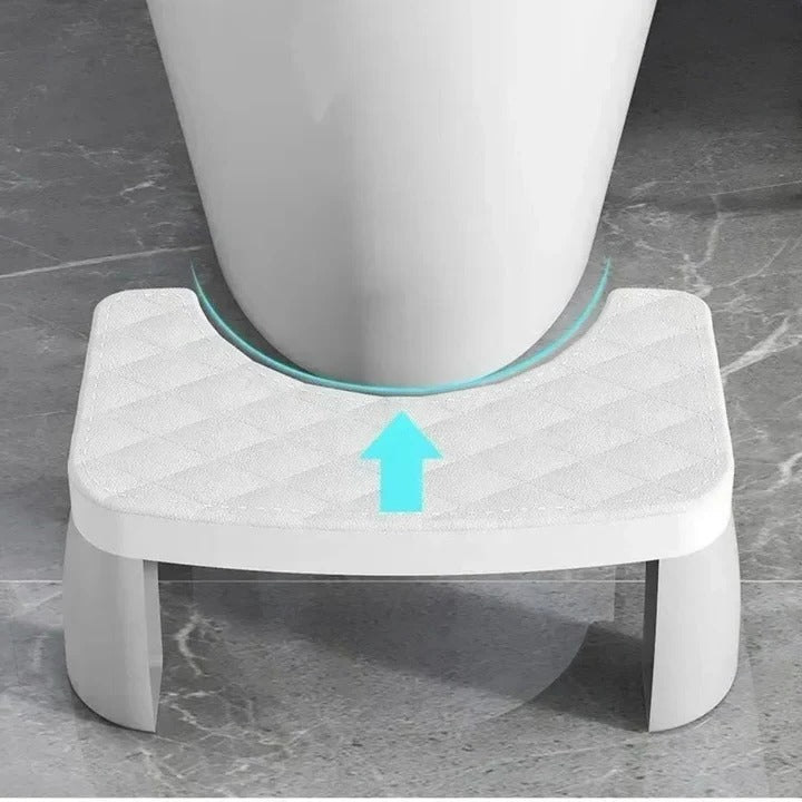 Ergonomic Toilet Stool with Non-Slip Surface – Compact and Sturdy PP Plastic