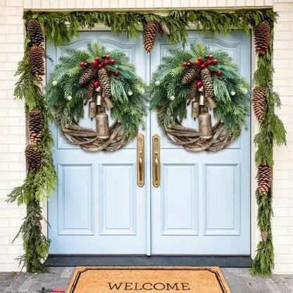 Boho Rustic Holiday Wreath for Door and Wall Decoration
