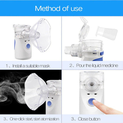 Portable Nebulizer with Quiet Mesh Technology | USB Rechargeable Inhaler