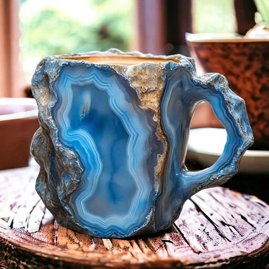 Elegant Mineral Crystal Coffee Mugs for a Unique Brewing Experience