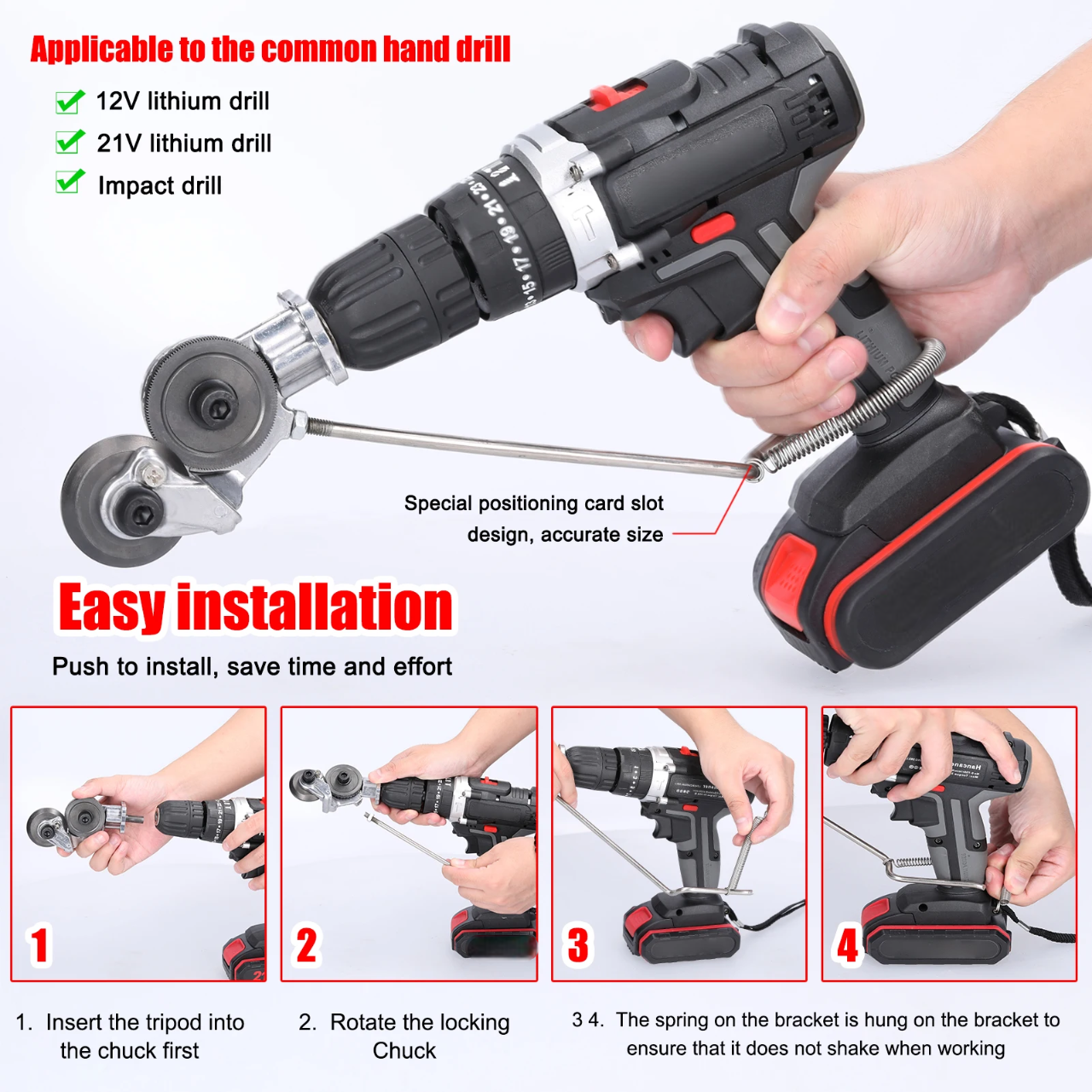Metal Cutting Drill Adapter – Heavy-Duty Tool Attachment