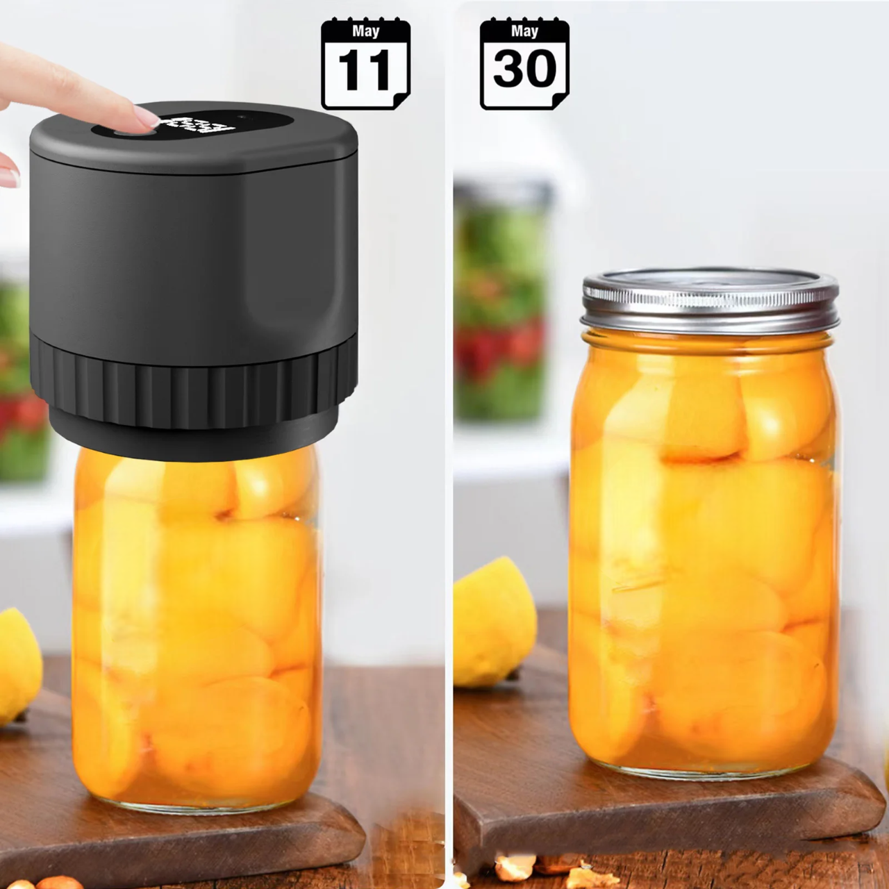 LED Display Electric Vacuum Sealer for Mason Jars