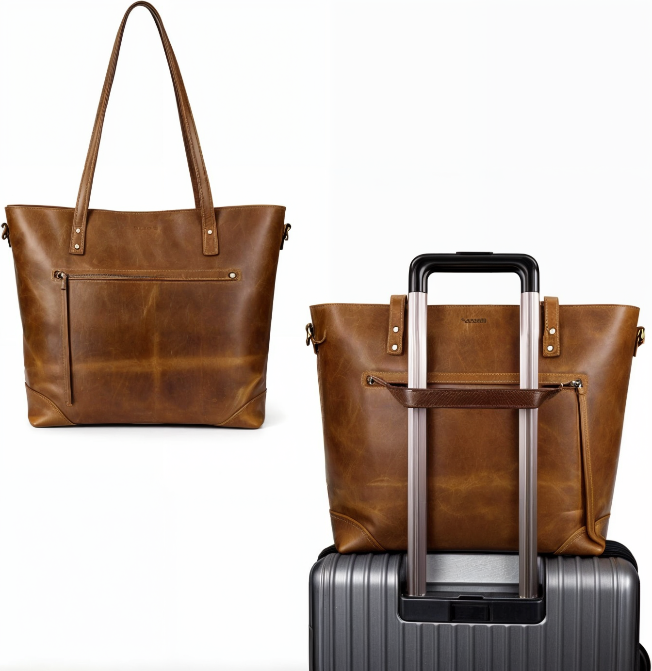 Retro Faux Leather Handbag
